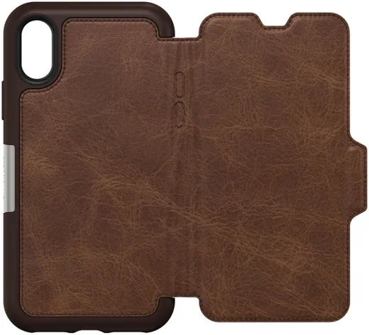 Otterbox Strada Series Apple iPhone XS / X Hoesje Book Case Espresso afbeelding 2
