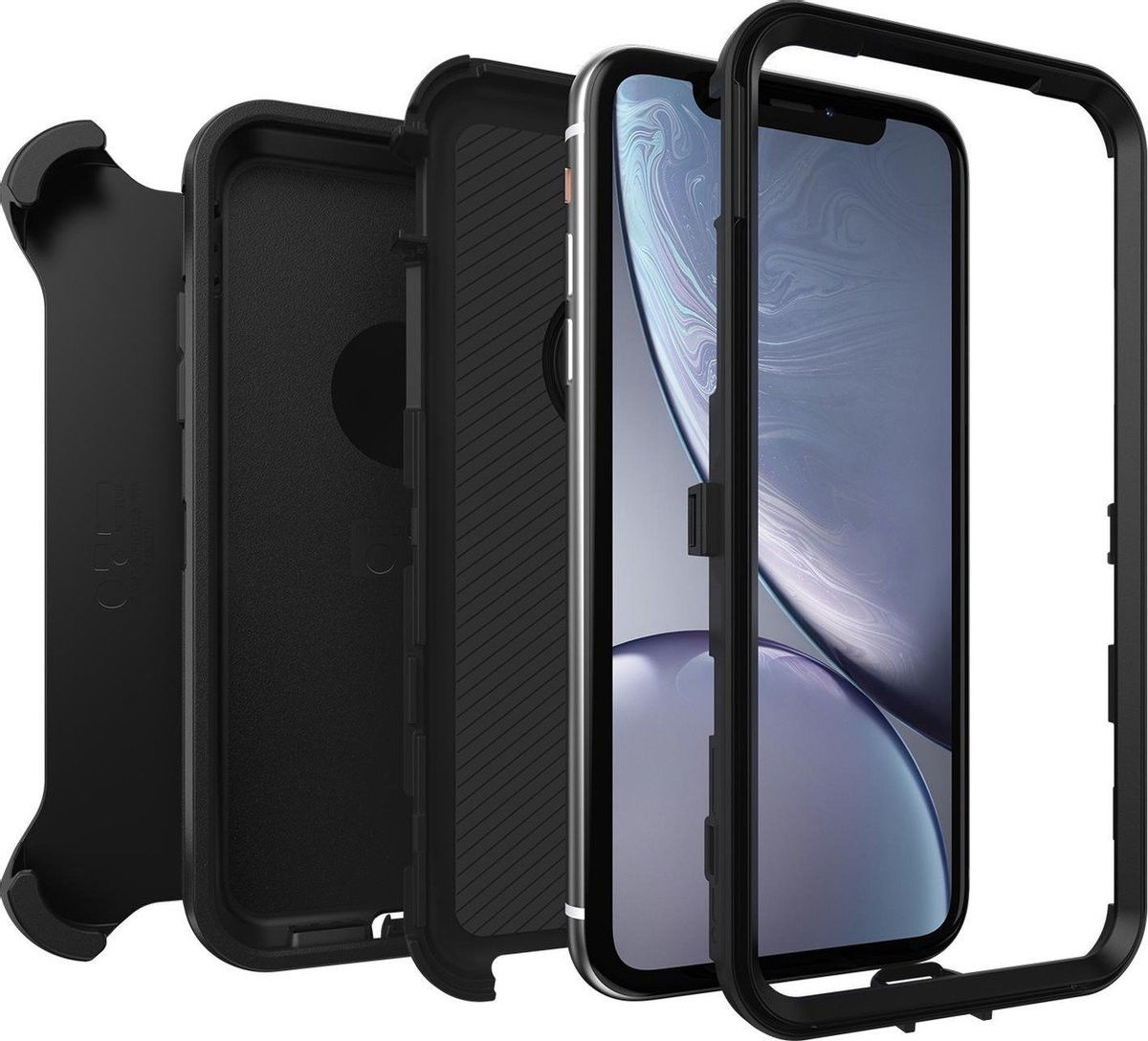 OtterBox Defender Apple iPhone XR Hoesje Back Cover Zwart afbeelding 3