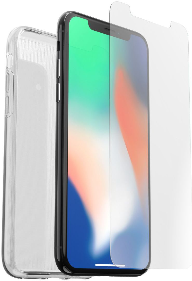Otterbox Clearly Protected Clear Skin + Alpha Glass Apple iPhone XS afbeelding 1