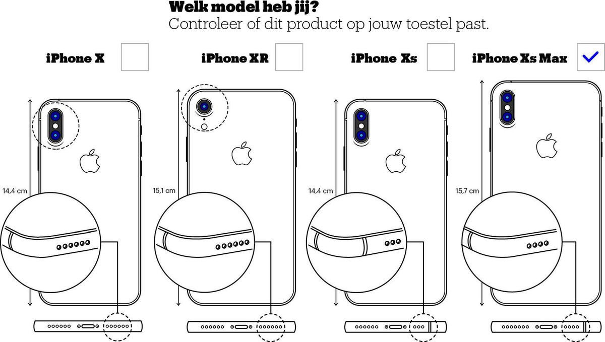 Otterbox Symmetry Hoesje Apple iPhone XS Max OnFleck afbeelding 11