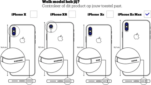 Otterbox Symmetry Hoesje Apple iPhone XS Max OnFleck afbeelding 11