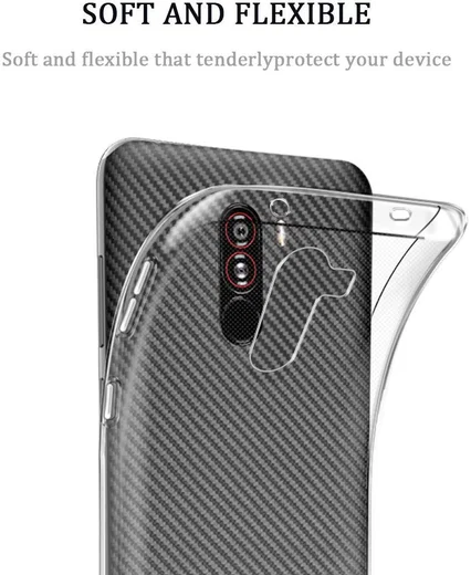 Xiaomi PocoPhone F1 Hoesje Dun TPU Transparant afbeelding 4