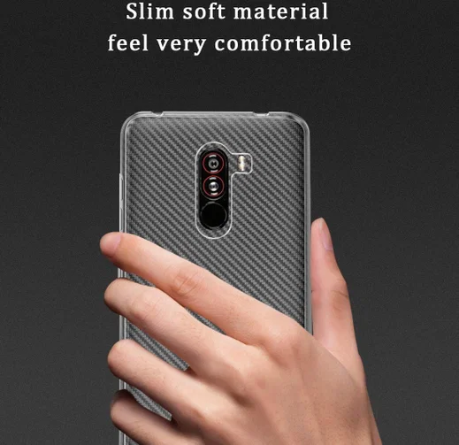 Xiaomi PocoPhone F1 Hoesje Dun TPU Transparant afbeelding 5