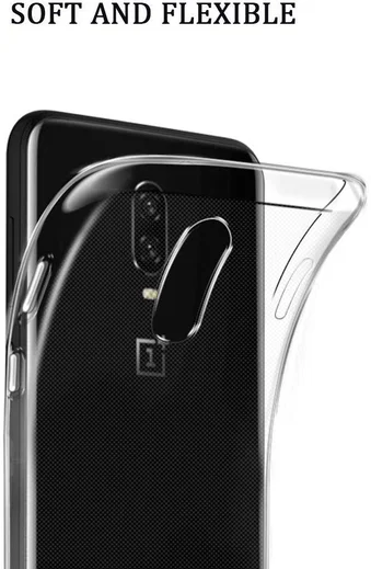 OnePlus 6T Hoesje Dun TPU Transparant afbeelding 2