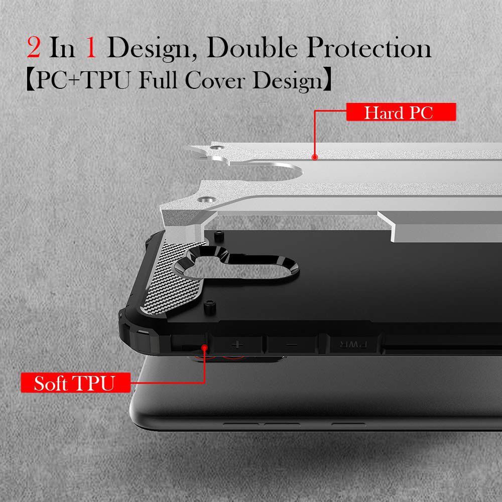Xiaomi PocoPhone F1 Hybride Hoesje Zwart afbeelding 2