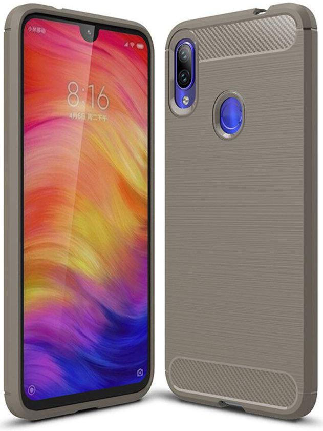 Xiaomi Pocophone F1 Brushed TPU Hoesje Grijs afbeelding 4