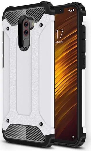 Xiaomi PocoPhone F1 Hybride Hoesje Wit afbeelding 1