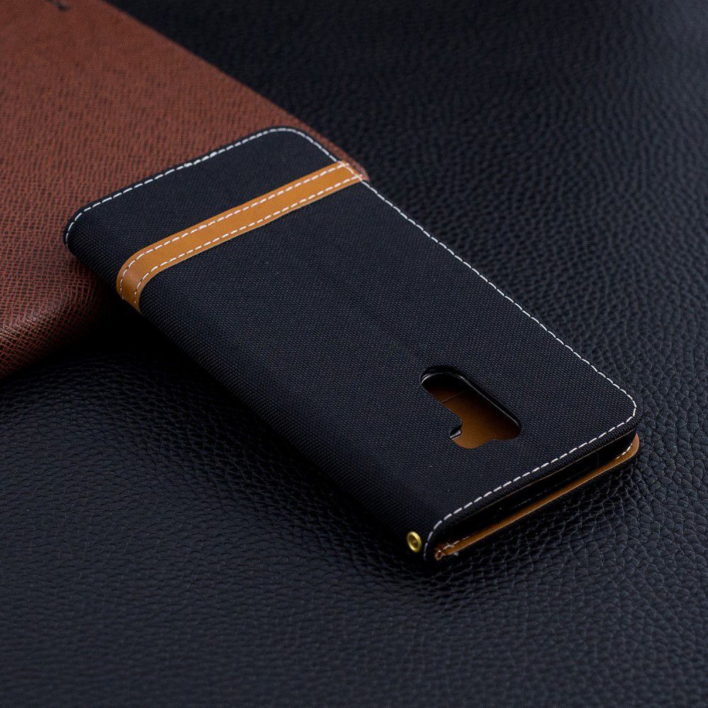 Xiaomi PocoPhone F1 Jeans Portemonnee Hoesje Zwart afbeelding 10