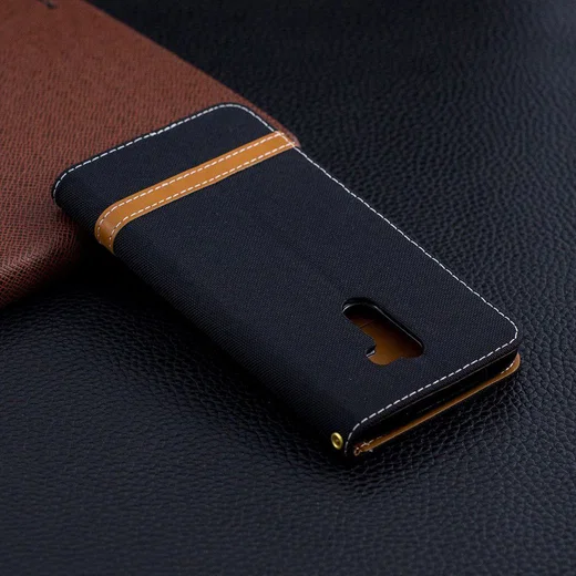 Xiaomi PocoPhone F1 Jeans Portemonnee Hoesje Zwart afbeelding 10