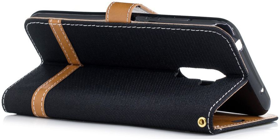 Xiaomi PocoPhone F1 Jeans Portemonnee Hoesje Zwart afbeelding 4