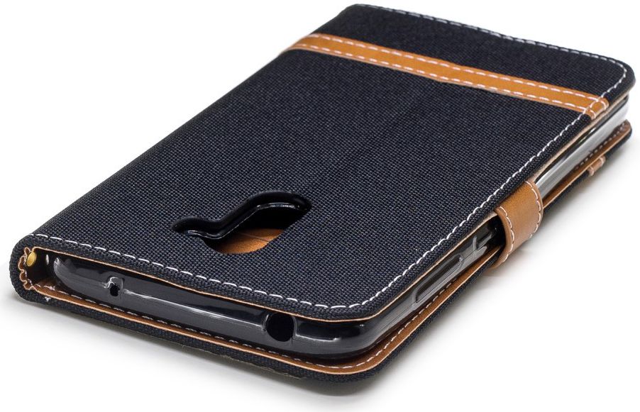 Xiaomi PocoPhone F1 Jeans Portemonnee Hoesje Zwart afbeelding 7