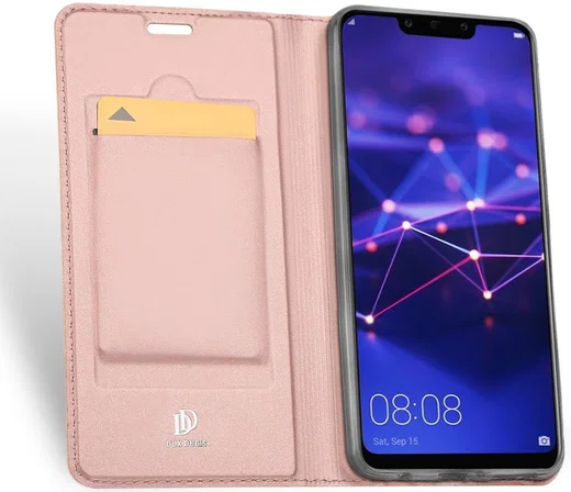Dux Ducis Huawei Mate 20 Lite Bookcase Hoesje Roze afbeelding 2