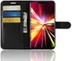 Huawei Mate 20 Lite Lederen Wallet Stand Hoesje Zwart afbeelding 1