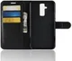 Huawei Mate 20 Lite Lederen Wallet Stand Hoesje Zwart afbeelding 6