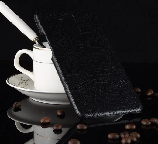 Huawei Mate 20 Lite Hoesje met Krokodil Textuur Zwart afbeelding 4