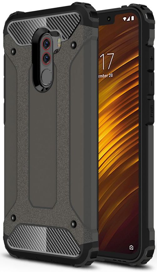 Xiaomi PocoPhone F1 Hybride Hoesje Grijs afbeelding 7
