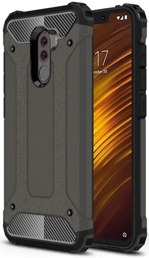 Xiaomi PocoPhone F1 Hybride Hoesje Grijs afbeelding 7
