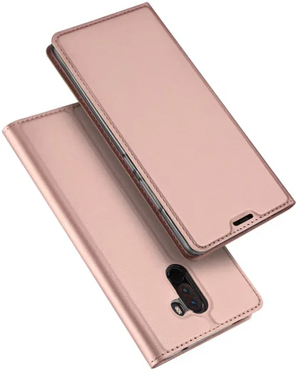 Dux Ducis Xiaomi Pocophone F1 Premium Bookcase Hoesje Roze Goud afbeelding 5