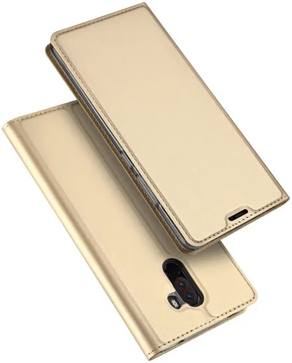 Dux Ducis Xiaomi Pocophone F1 Premium Bookcase Hoesje Goud afbeelding 5
