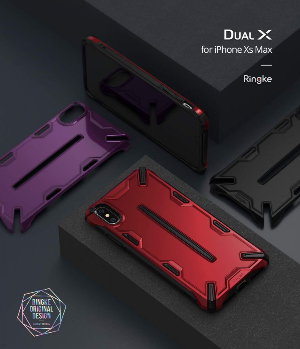 Ringke Dual X Apple iPhone XS Max Hoesje Paars afbeelding 8