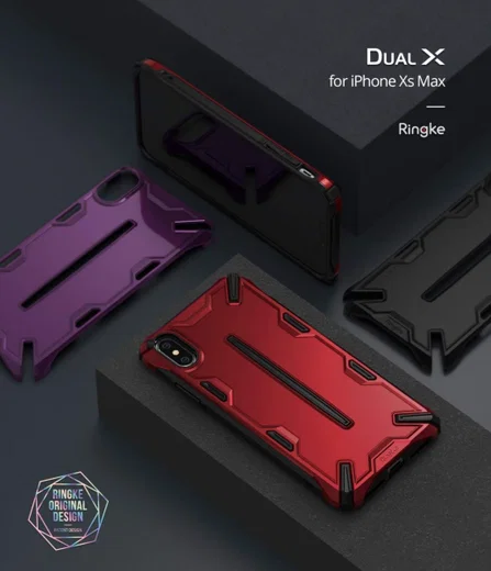 Ringke Dual X Apple iPhone XS Max Hoesje Paars afbeelding 8