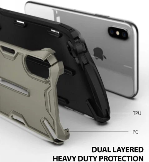 Ringke Dual X Apple iPhone XS Hoesje Brons afbeelding 2