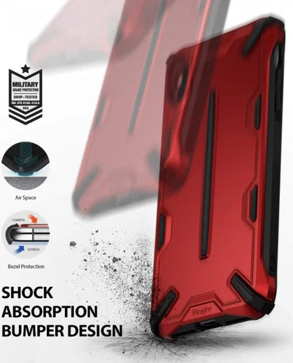 Ringke Dual X Apple iPhone XS Hoesje Rood afbeelding 4