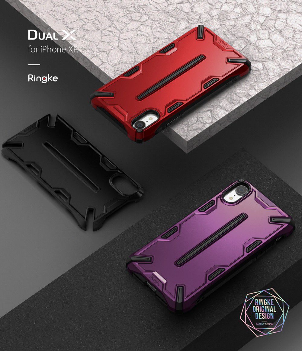 Ringke Dual X Apple iPhone XR Hoesje Paars afbeelding 7