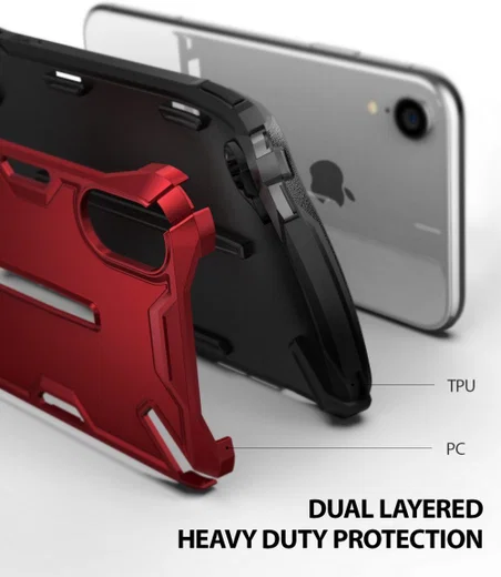 Ringke Dual X Apple iPhone XR Hoesje Paars afbeelding 5