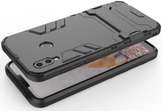 Honor Play Hybride Stand Hoesje Zwart afbeelding 4