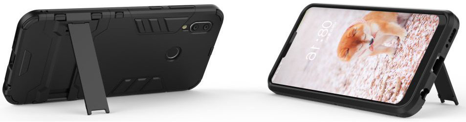 Honor Play Hybride Stand Hoesje Zwart afbeelding 6
