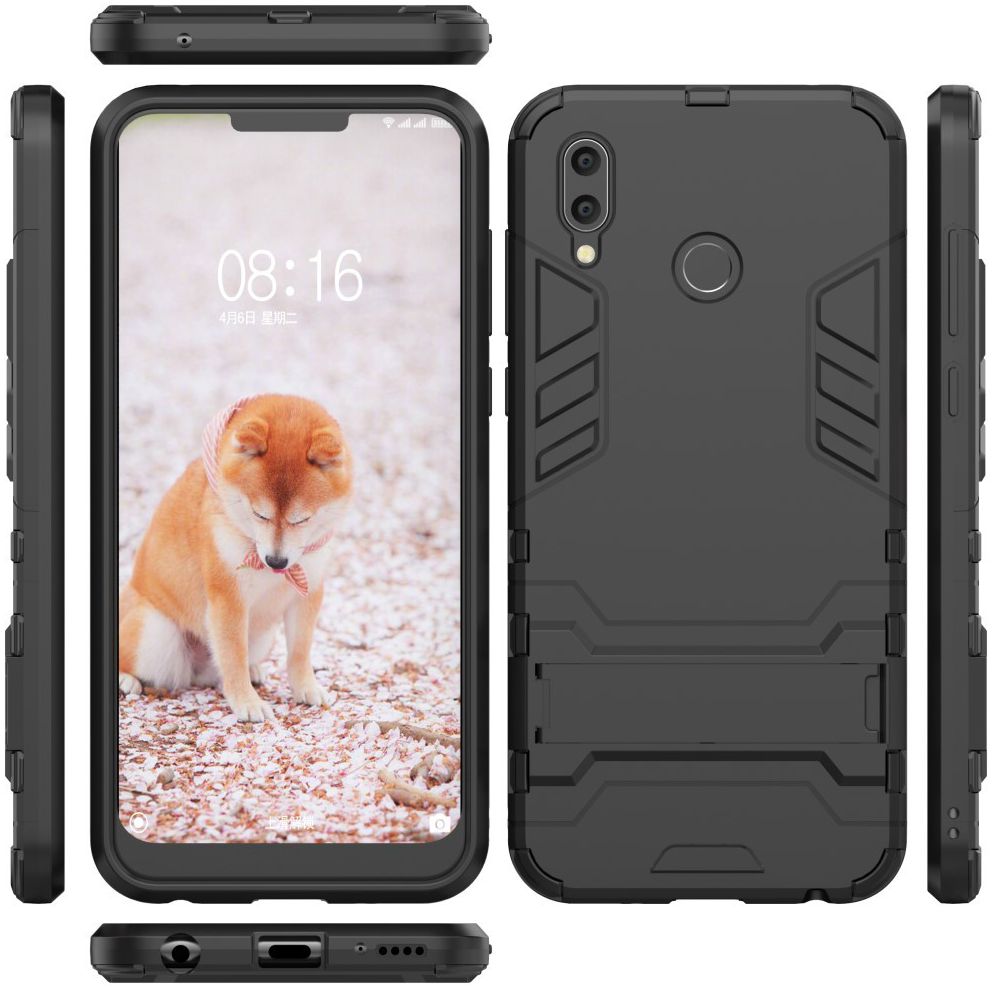 Honor Play Hybride Stand Hoesje Zwart afbeelding 8