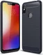 Motorola One Geborsteld TPU Hoesje Blauw afbeelding 1