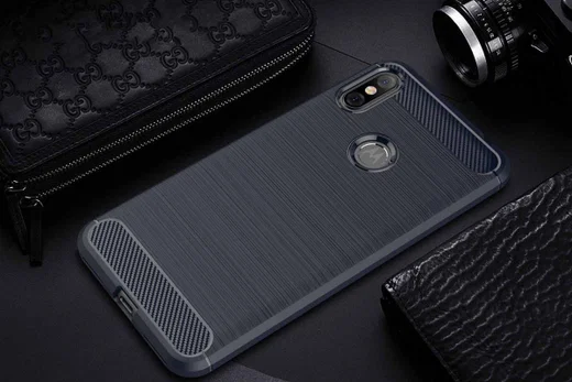 Motorola One Geborsteld TPU Hoesje Blauw afbeelding 11