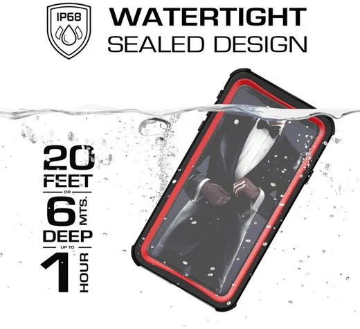 Ghostek Nautical 2 Waterbestendig Hoesje Apple iPhone XS Max Rood afbeelding 2