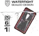 Ghostek Nautical 2 Waterbestendig Hoesje Apple iPhone XS Max Rood afbeelding 2