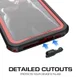 Ghostek Nautical 2 Waterbestendig Hoesje Apple iPhone XS Max Rood afbeelding 4