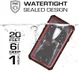 Ghostek Nautical 2 Waterbestendig Hoesje Apple iPhone XS Rood afbeelding 2