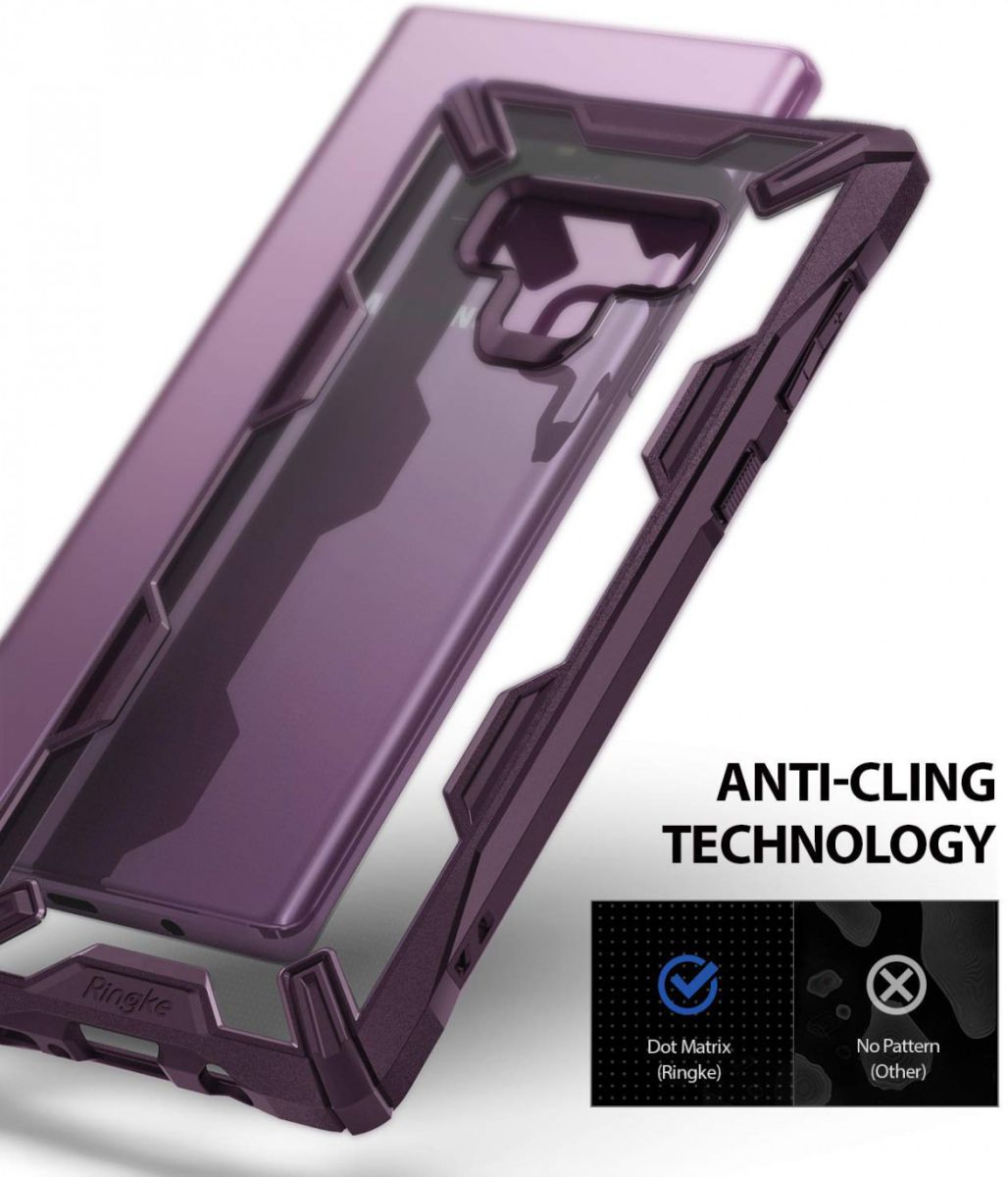 Ringke Fusion X Samsung Galaxy Note 9 Hoesje Doorzichtig Paars afbeelding 3