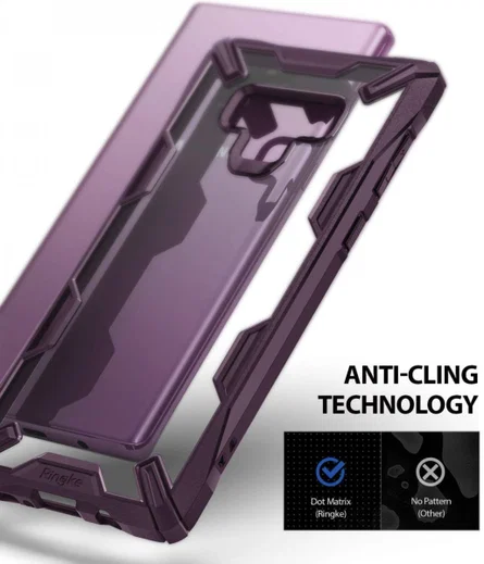 Ringke Fusion X Samsung Galaxy Note 9 Hoesje Doorzichtig Paars afbeelding 3