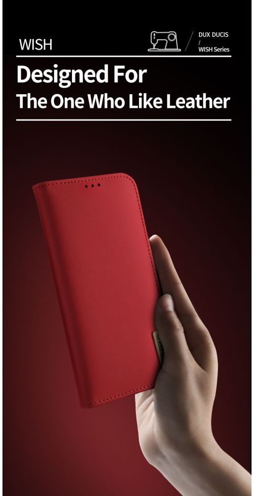 Dux Ducis Luxe Book Case Samsung Galaxy Note 9 Hoesje Echt Leer Rood afbeelding 6