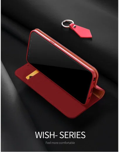Dux Ducis Luxe Book Case Samsung Galaxy Note 9 Hoesje Echt Leer Rood afbeelding 9