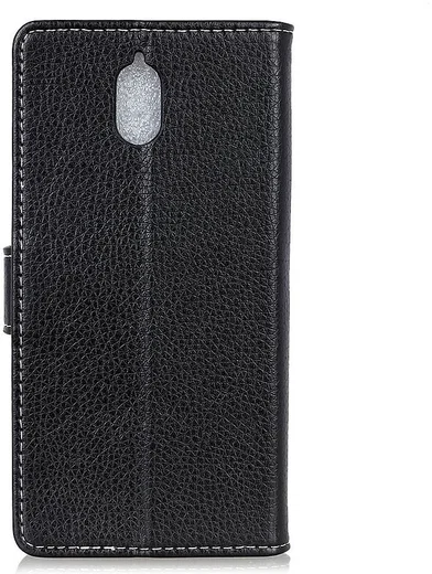 Nokia 3.1 Hoesje met Kaarthouder Zwart afbeelding 4