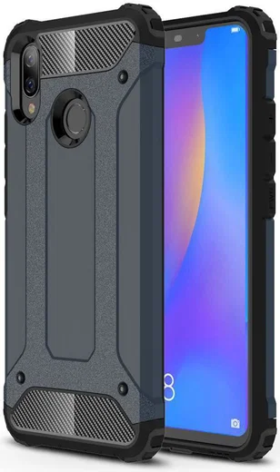 Huawei P Smart Plus Hybride Hoesje Blauw afbeelding 1