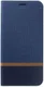 Huawei P Smart Plus Linnen Textuur Lederen Flip Hoesje Blauw afbeelding 1