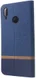 Huawei P Smart Plus Linnen Textuur Lederen Flip Hoesje Blauw afbeelding 4
