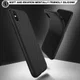 Apple iPhone XS Max Twill Slim Texture Back Cover Zwart afbeelding 2