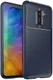 Xiaomi PocoPhone F1 Siliconen Carbon Hoesje Blauw afbeelding 1