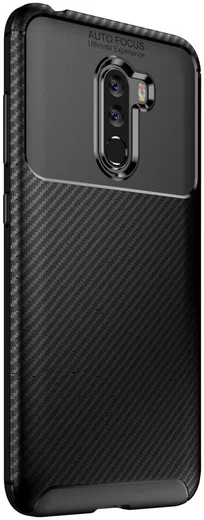 Xiaomi PocoPhone F1 Siliconen Carbon Hoesje Zwart afbeelding 11
