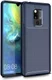 Huawei Mate 20 Siliconen Carbon Hoesje Blauw afbeelding 1
